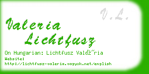 valeria lichtfusz business card